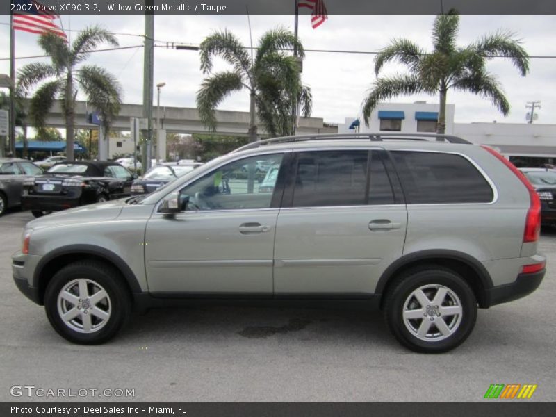 Willow Green Metallic / Taupe 2007 Volvo XC90 3.2