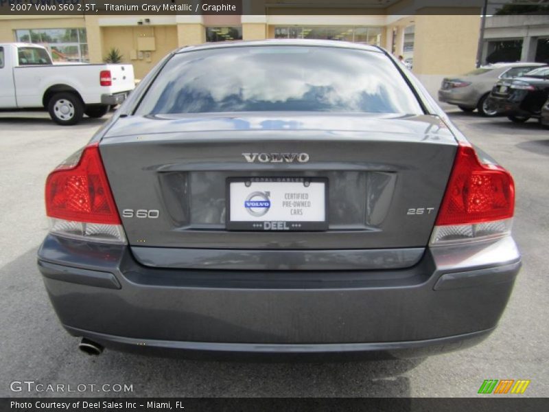 Titanium Gray Metallic / Graphite 2007 Volvo S60 2.5T