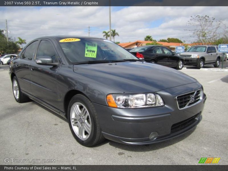 Titanium Gray Metallic / Graphite 2007 Volvo S60 2.5T