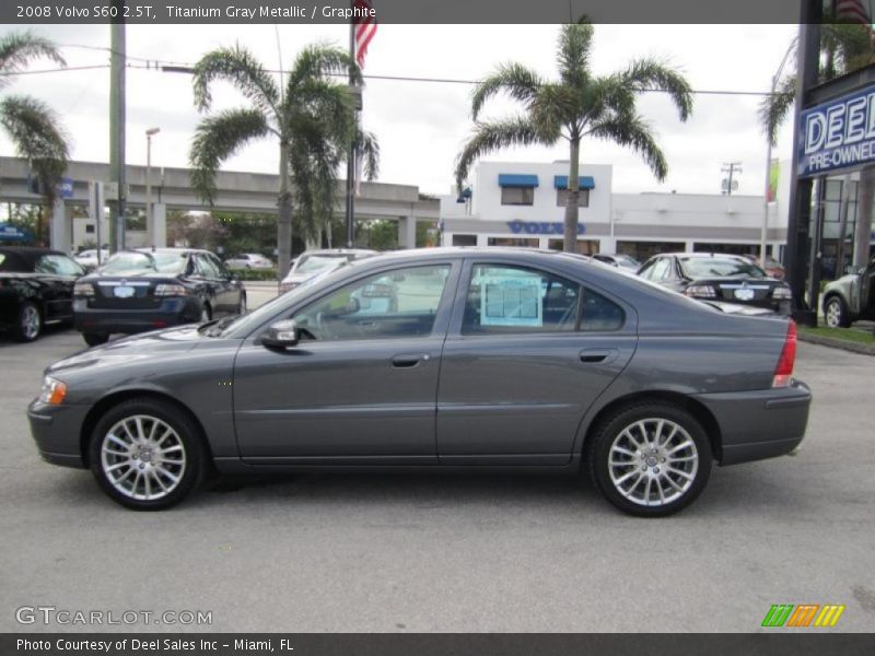 Titanium Gray Metallic / Graphite 2008 Volvo S60 2.5T