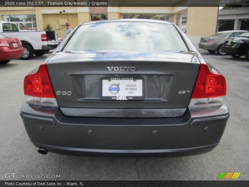 Titanium Gray Metallic / Graphite 2008 Volvo S60 2.5T