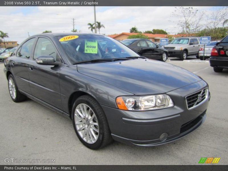 Titanium Gray Metallic / Graphite 2008 Volvo S60 2.5T