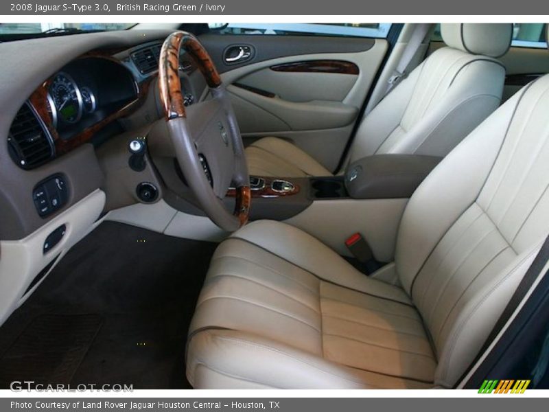 British Racing Green / Ivory 2008 Jaguar S-Type 3.0