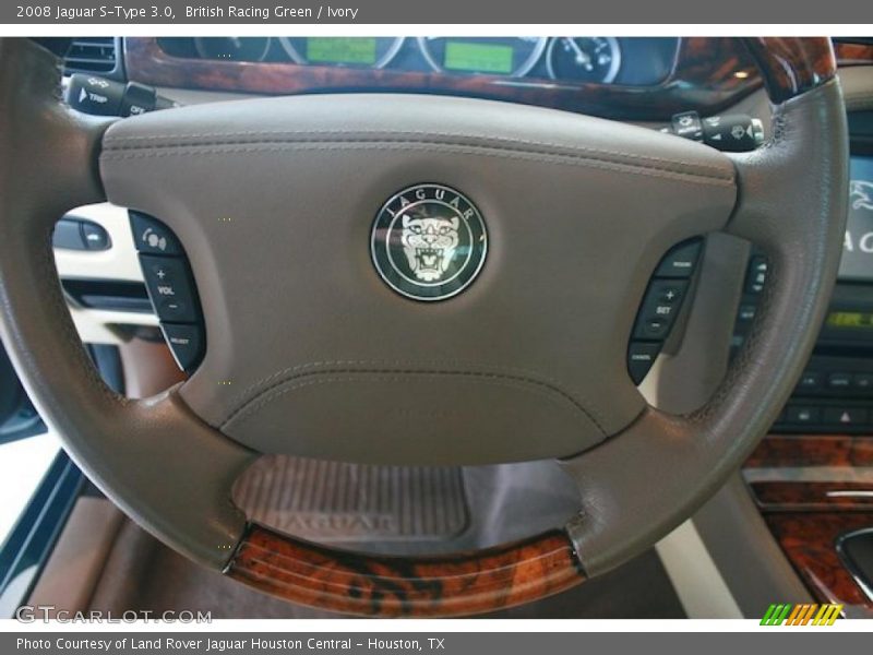 British Racing Green / Ivory 2008 Jaguar S-Type 3.0