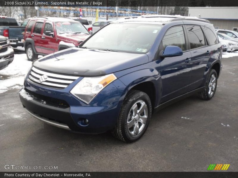 Sapphire Blue Metallic / Beige 2008 Suzuki XL7 Limited