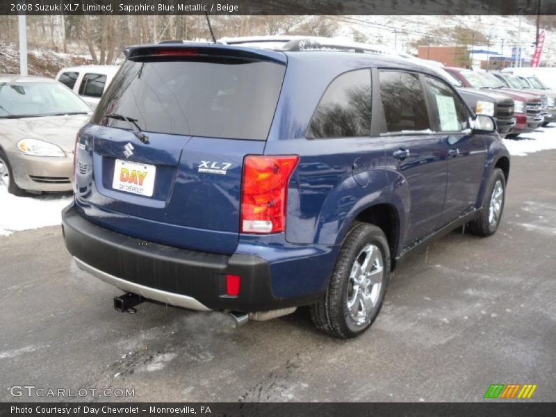 Sapphire Blue Metallic / Beige 2008 Suzuki XL7 Limited