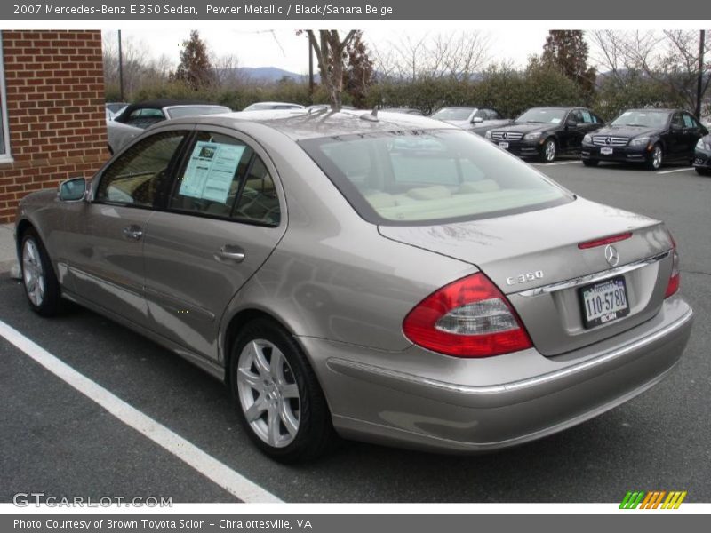 Pewter Metallic / Black/Sahara Beige 2007 Mercedes-Benz E 350 Sedan