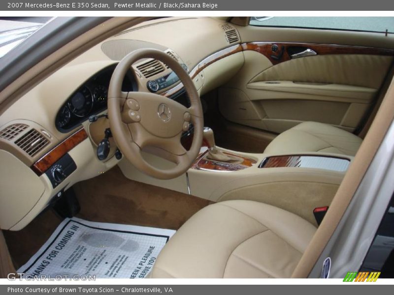 Pewter Metallic / Black/Sahara Beige 2007 Mercedes-Benz E 350 Sedan