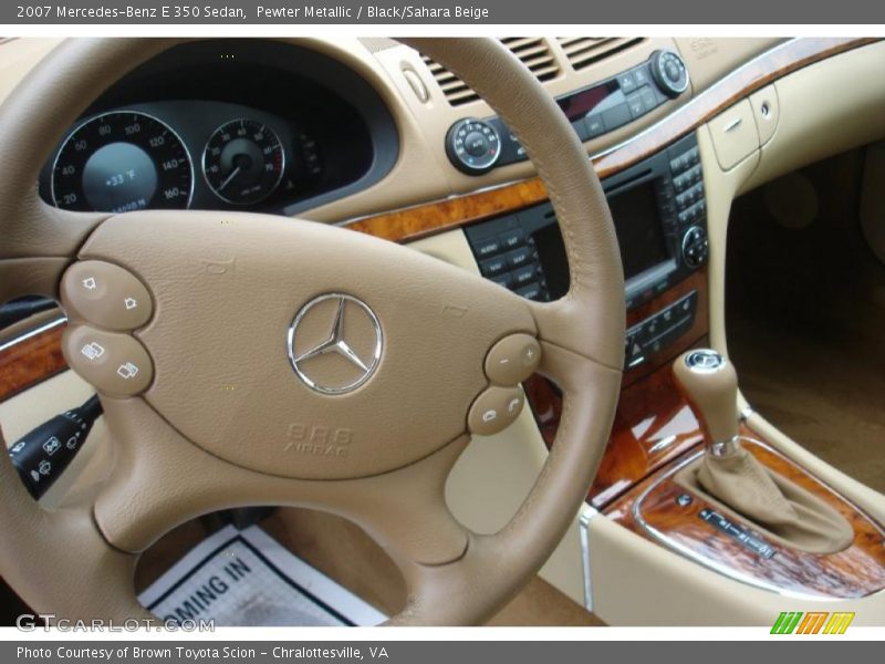 Pewter Metallic / Black/Sahara Beige 2007 Mercedes-Benz E 350 Sedan