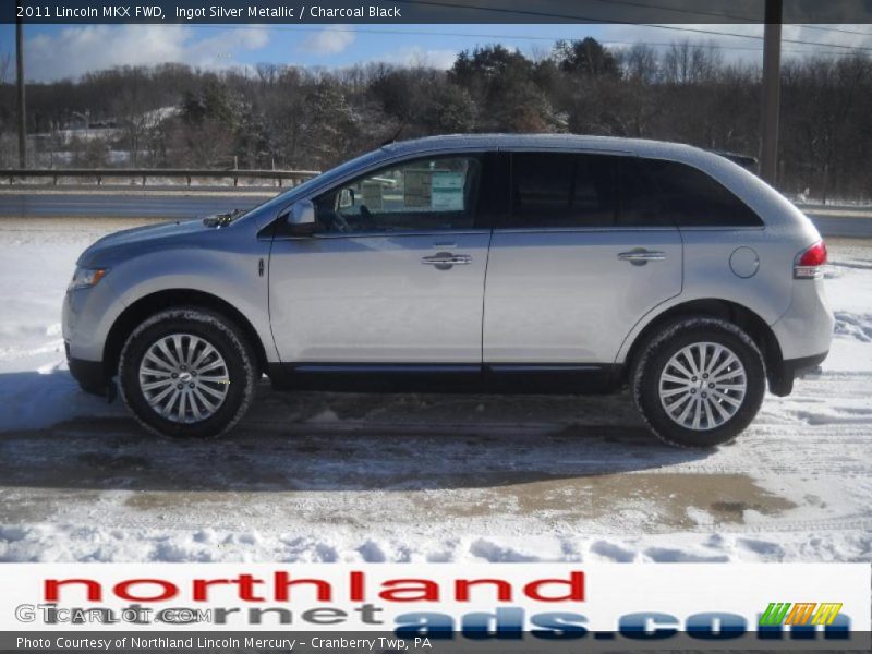 Ingot Silver Metallic / Charcoal Black 2011 Lincoln MKX FWD