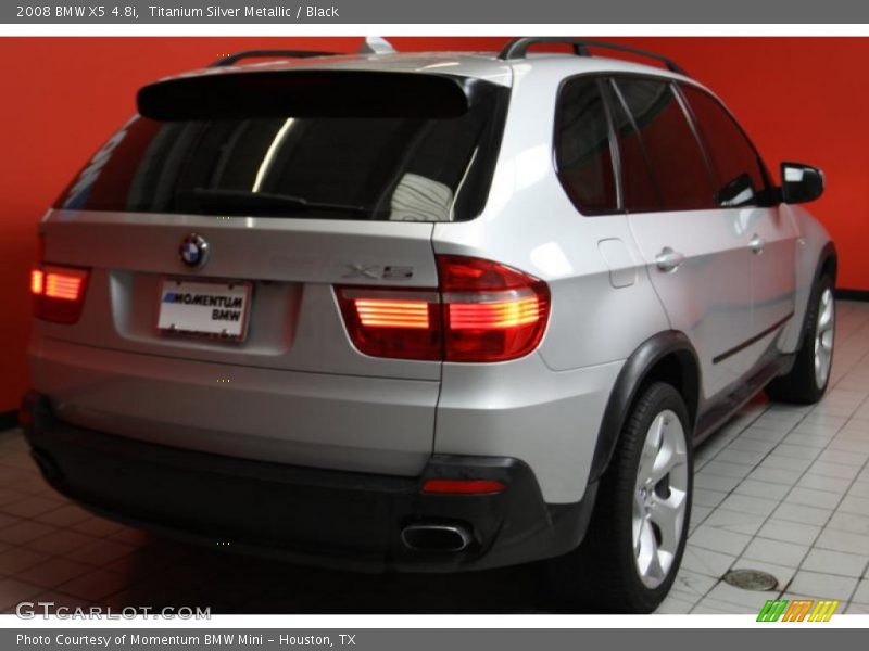 Titanium Silver Metallic / Black 2008 BMW X5 4.8i