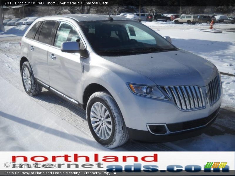 Ingot Silver Metallic / Charcoal Black 2011 Lincoln MKX FWD