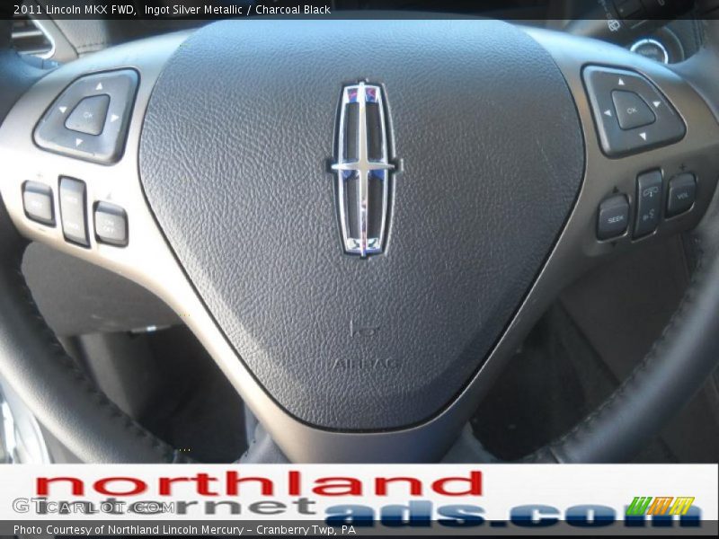 Ingot Silver Metallic / Charcoal Black 2011 Lincoln MKX FWD