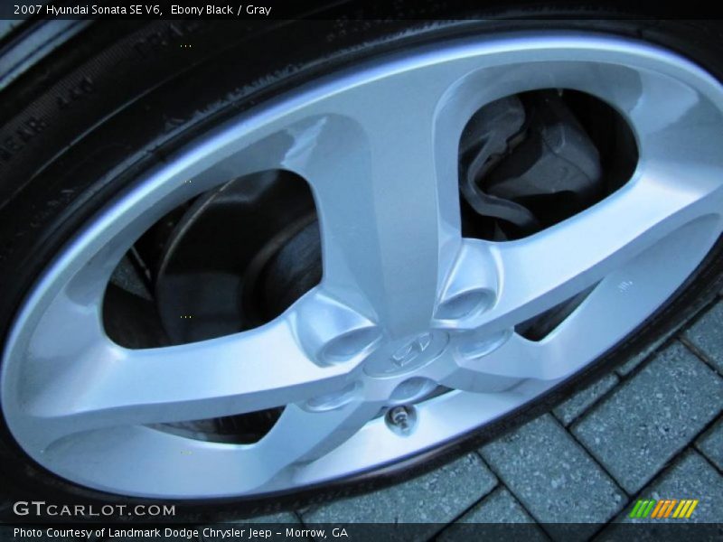 Ebony Black / Gray 2007 Hyundai Sonata SE V6
