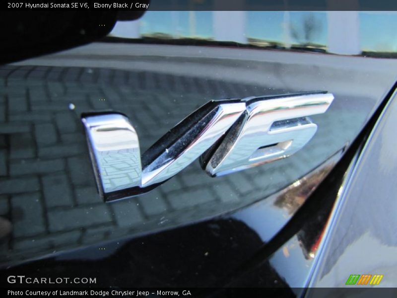 Ebony Black / Gray 2007 Hyundai Sonata SE V6