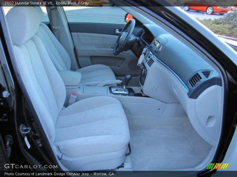 Ebony Black / Gray 2007 Hyundai Sonata SE V6