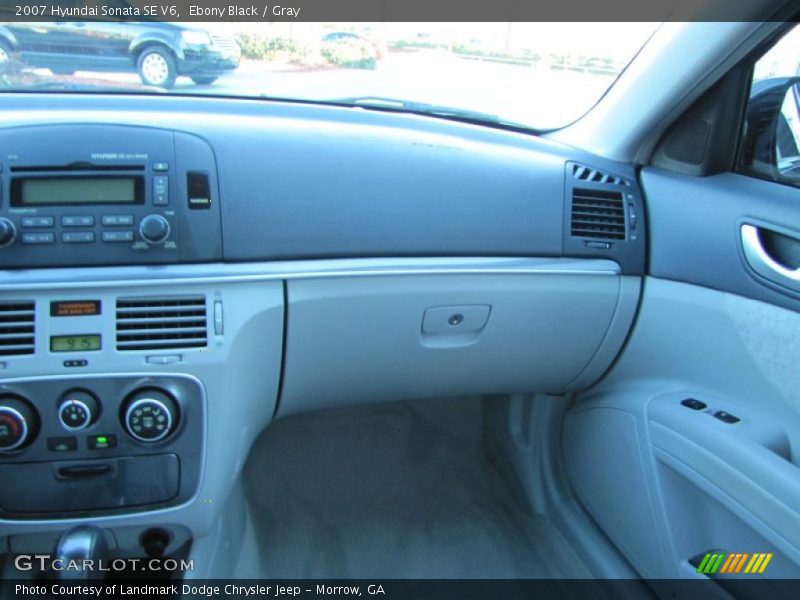 Ebony Black / Gray 2007 Hyundai Sonata SE V6