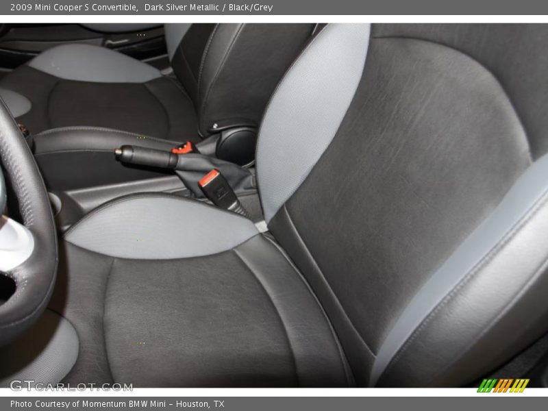 Dark Silver Metallic / Black/Grey 2009 Mini Cooper S Convertible