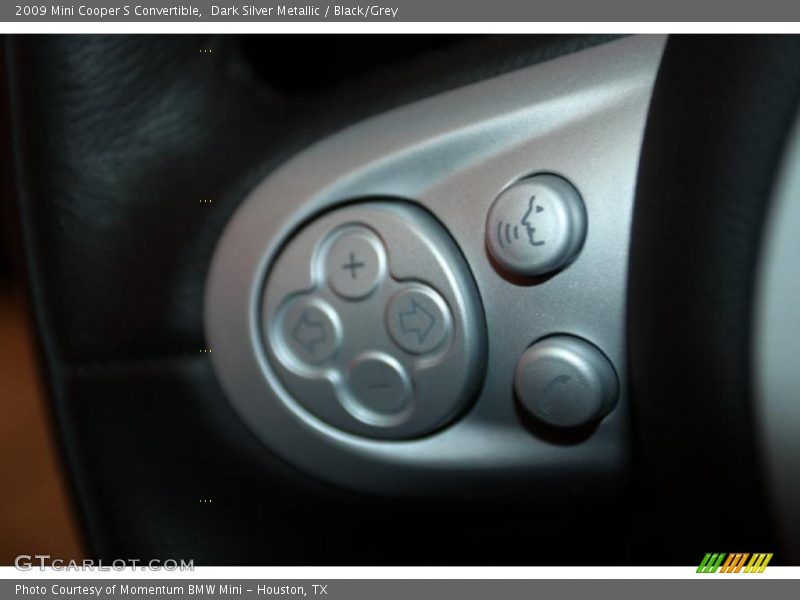 Dark Silver Metallic / Black/Grey 2009 Mini Cooper S Convertible