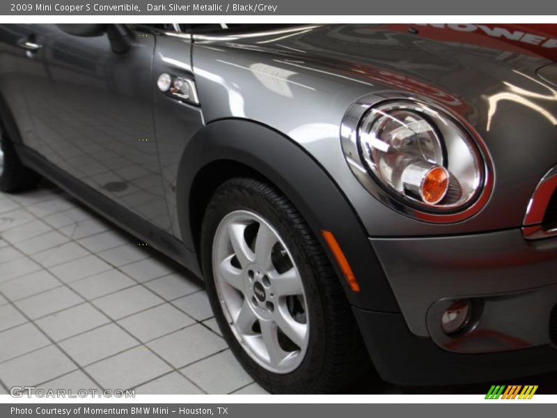 Dark Silver Metallic / Black/Grey 2009 Mini Cooper S Convertible