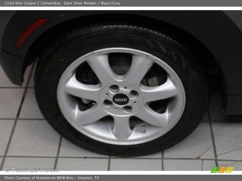 Dark Silver Metallic / Black/Grey 2009 Mini Cooper S Convertible