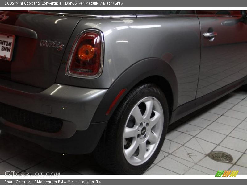 Dark Silver Metallic / Black/Grey 2009 Mini Cooper S Convertible