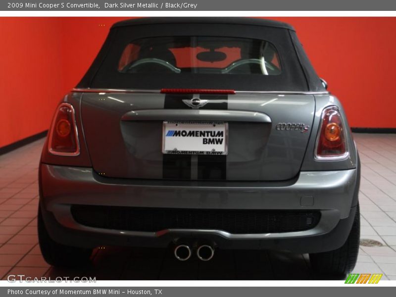 Dark Silver Metallic / Black/Grey 2009 Mini Cooper S Convertible