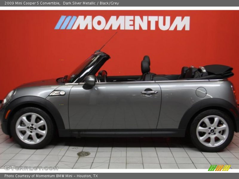 Dark Silver Metallic / Black/Grey 2009 Mini Cooper S Convertible