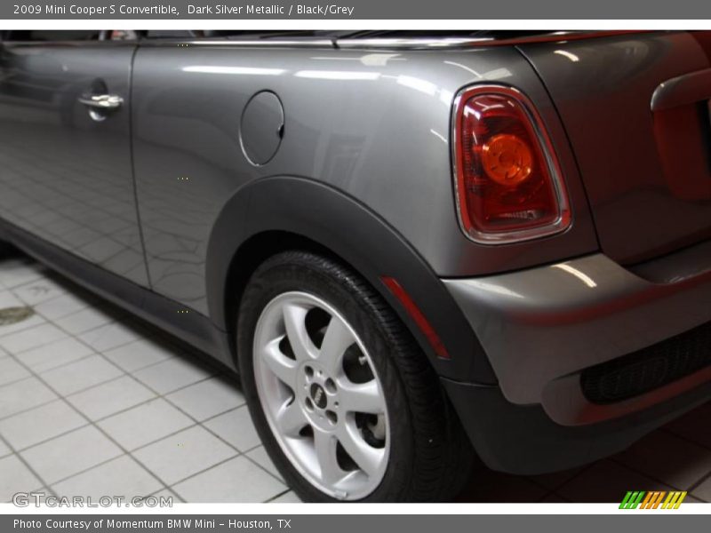 Dark Silver Metallic / Black/Grey 2009 Mini Cooper S Convertible