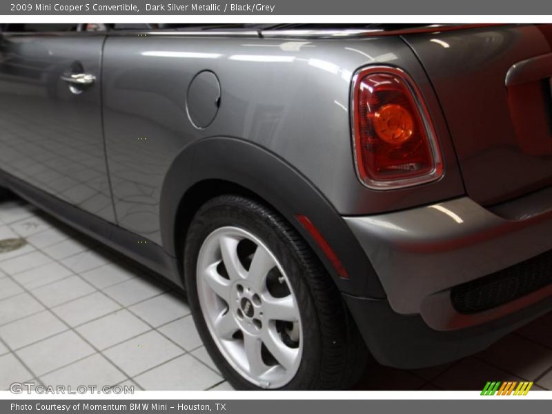 Dark Silver Metallic / Black/Grey 2009 Mini Cooper S Convertible