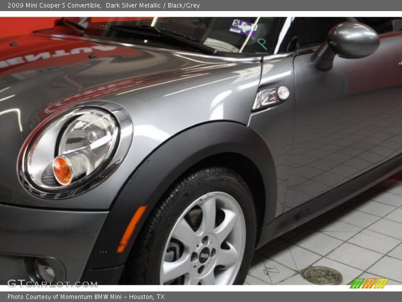 Dark Silver Metallic / Black/Grey 2009 Mini Cooper S Convertible