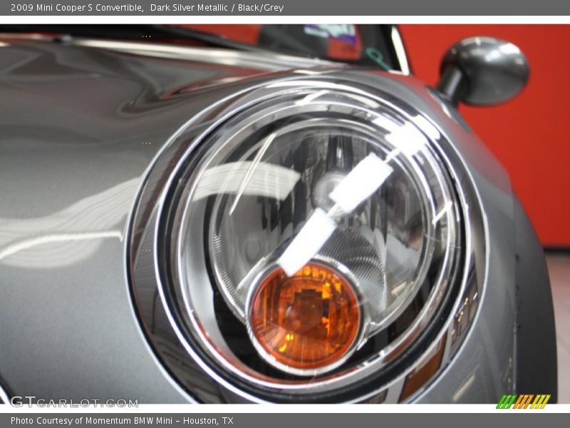 Dark Silver Metallic / Black/Grey 2009 Mini Cooper S Convertible