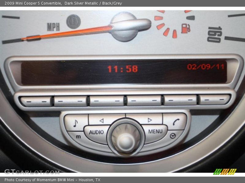 Dark Silver Metallic / Black/Grey 2009 Mini Cooper S Convertible