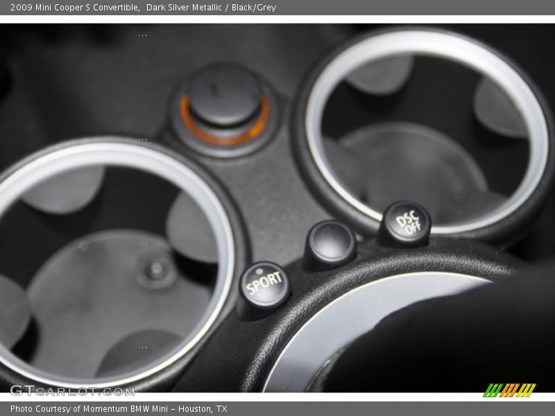 Dark Silver Metallic / Black/Grey 2009 Mini Cooper S Convertible