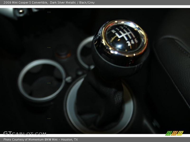 Dark Silver Metallic / Black/Grey 2009 Mini Cooper S Convertible