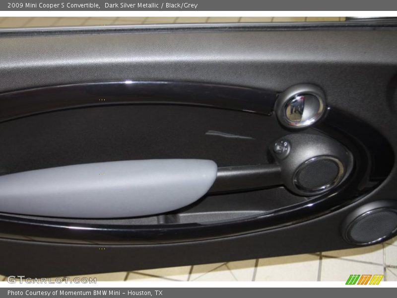 Dark Silver Metallic / Black/Grey 2009 Mini Cooper S Convertible