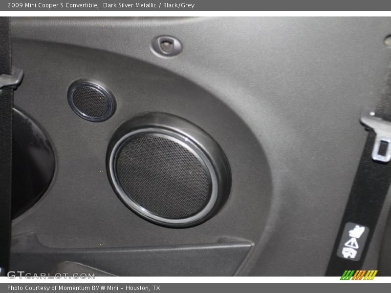 Dark Silver Metallic / Black/Grey 2009 Mini Cooper S Convertible