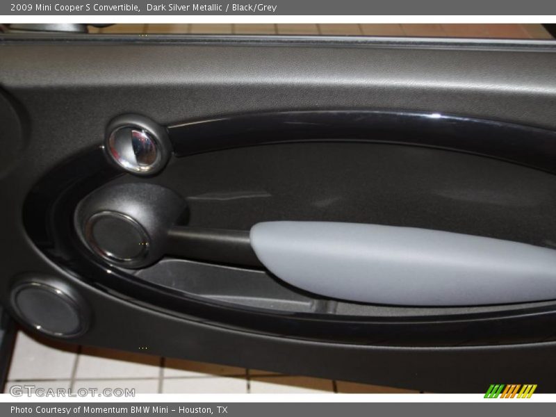 Dark Silver Metallic / Black/Grey 2009 Mini Cooper S Convertible