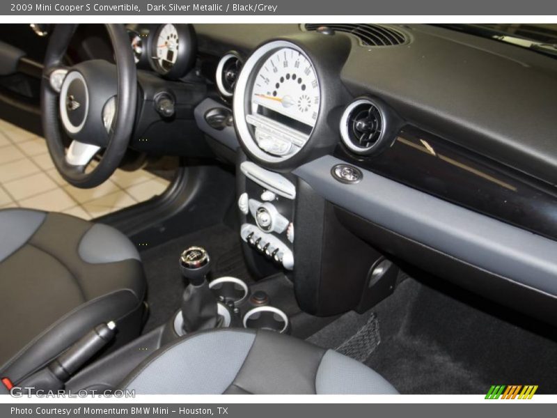 Dark Silver Metallic / Black/Grey 2009 Mini Cooper S Convertible