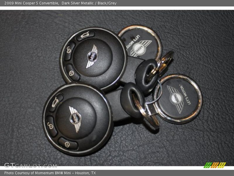 Dark Silver Metallic / Black/Grey 2009 Mini Cooper S Convertible