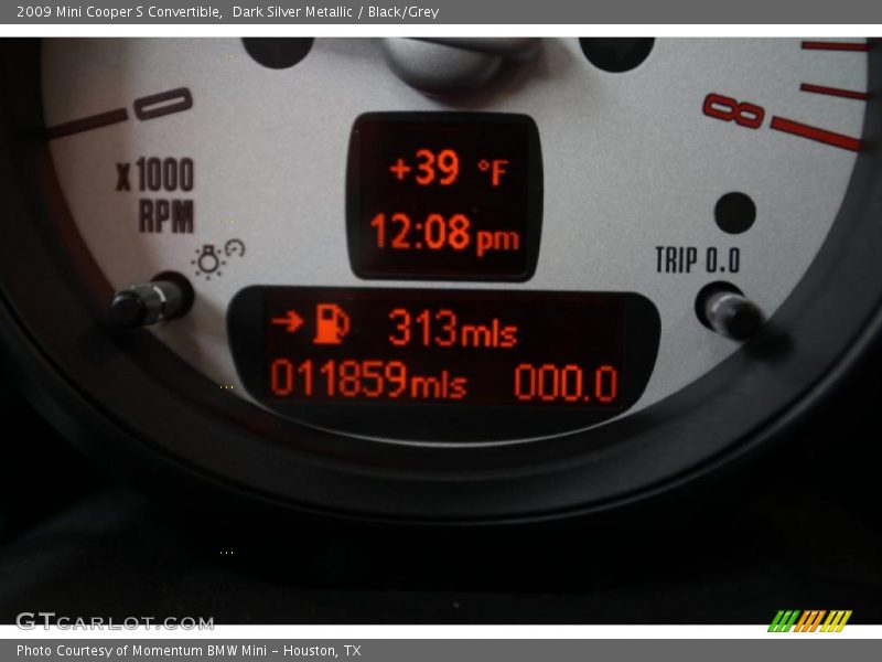Dark Silver Metallic / Black/Grey 2009 Mini Cooper S Convertible