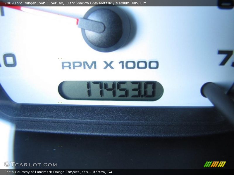 Dark Shadow Grey Metallic / Medium Dark Flint 2009 Ford Ranger Sport SuperCab