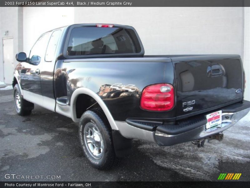 Black / Medium Graphite Grey 2003 Ford F150 Lariat SuperCab 4x4