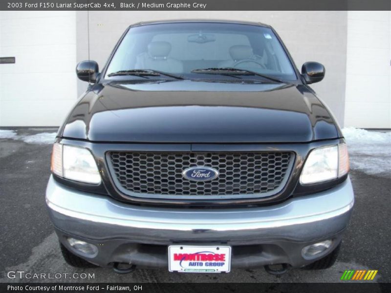 Black / Medium Graphite Grey 2003 Ford F150 Lariat SuperCab 4x4