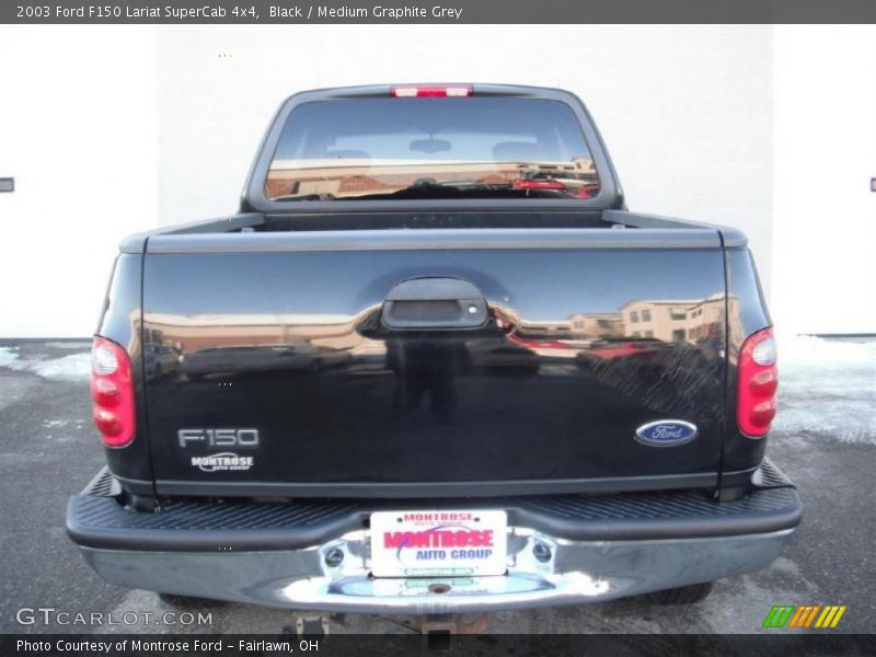 Black / Medium Graphite Grey 2003 Ford F150 Lariat SuperCab 4x4