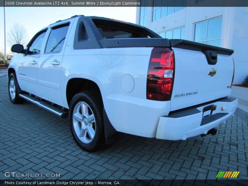 Summit White / Ebony/Light Cashmere 2008 Chevrolet Avalanche LTZ 4x4