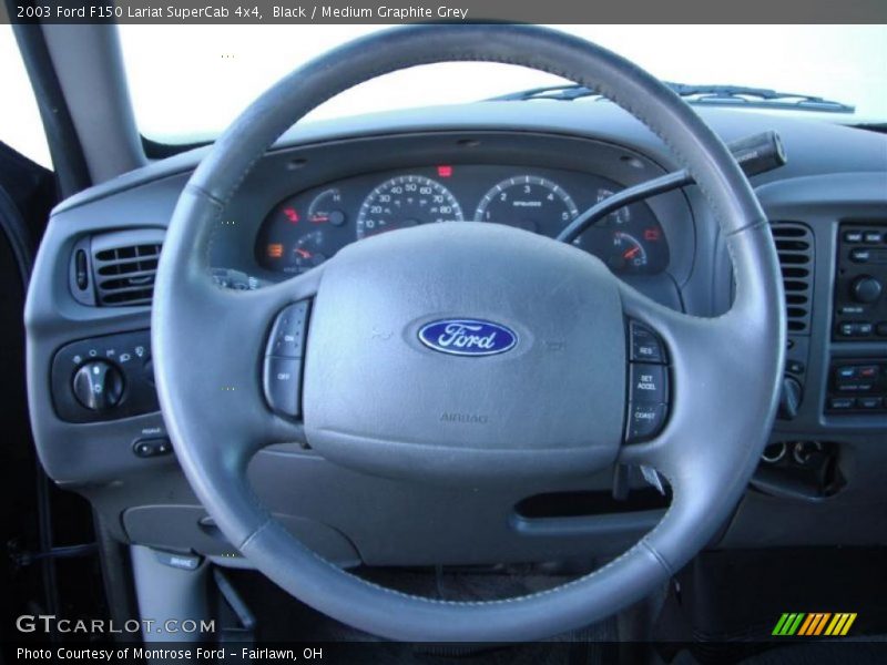 Black / Medium Graphite Grey 2003 Ford F150 Lariat SuperCab 4x4