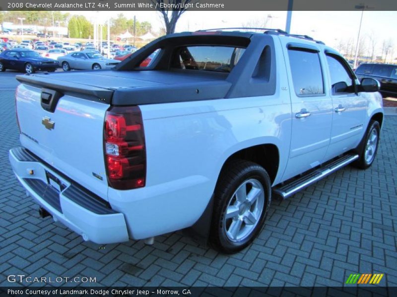 Summit White / Ebony/Light Cashmere 2008 Chevrolet Avalanche LTZ 4x4