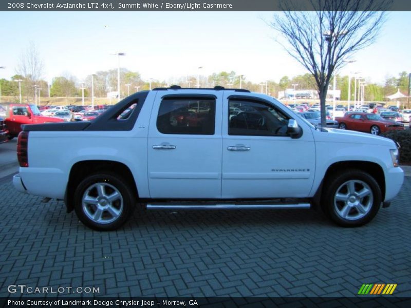 Summit White / Ebony/Light Cashmere 2008 Chevrolet Avalanche LTZ 4x4