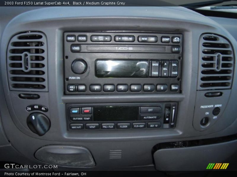 Black / Medium Graphite Grey 2003 Ford F150 Lariat SuperCab 4x4